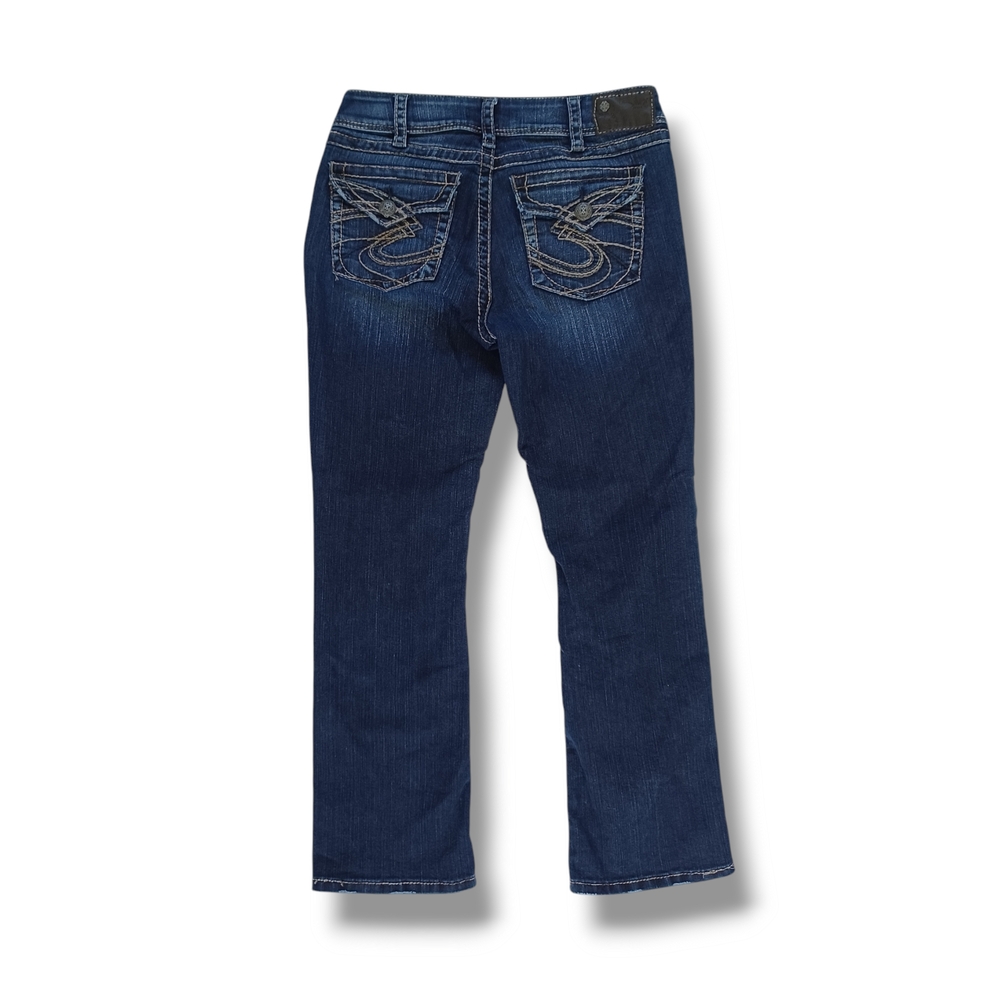 Silver Jeans Suki Surplus Bootcut Dark Wash Midrise Stretch Western Size 30x30